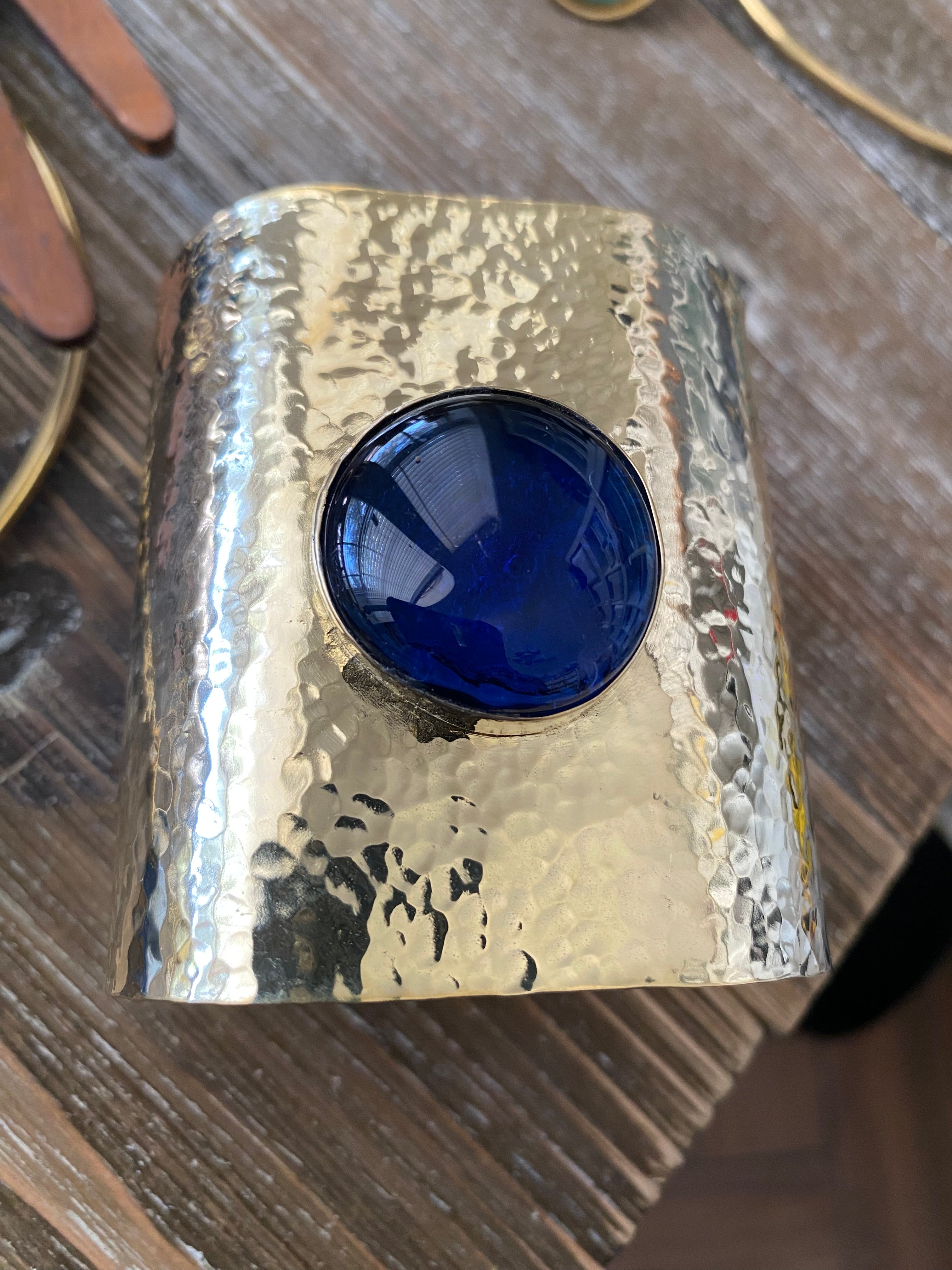 Brass and Glass - Blue