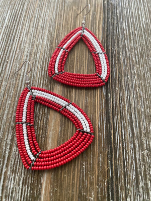 Beaded Beauties in Red and White
