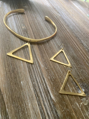 Pyramids of Brass - Earrings