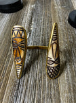 African Mask Bracelet - Wood Finish