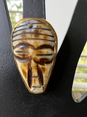 African Mask Ring
