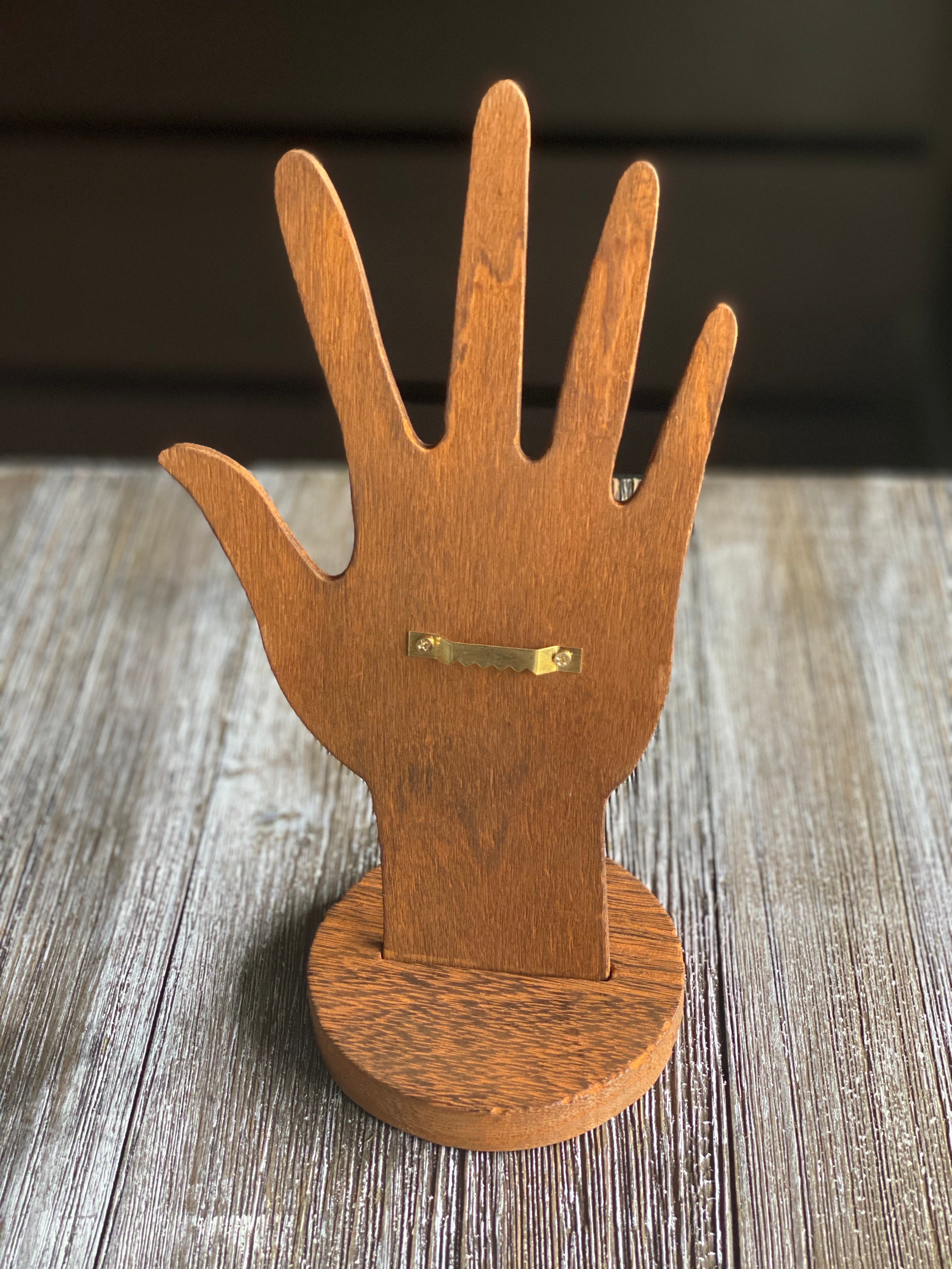 Wood You Please Raise Your Hand Ring Display